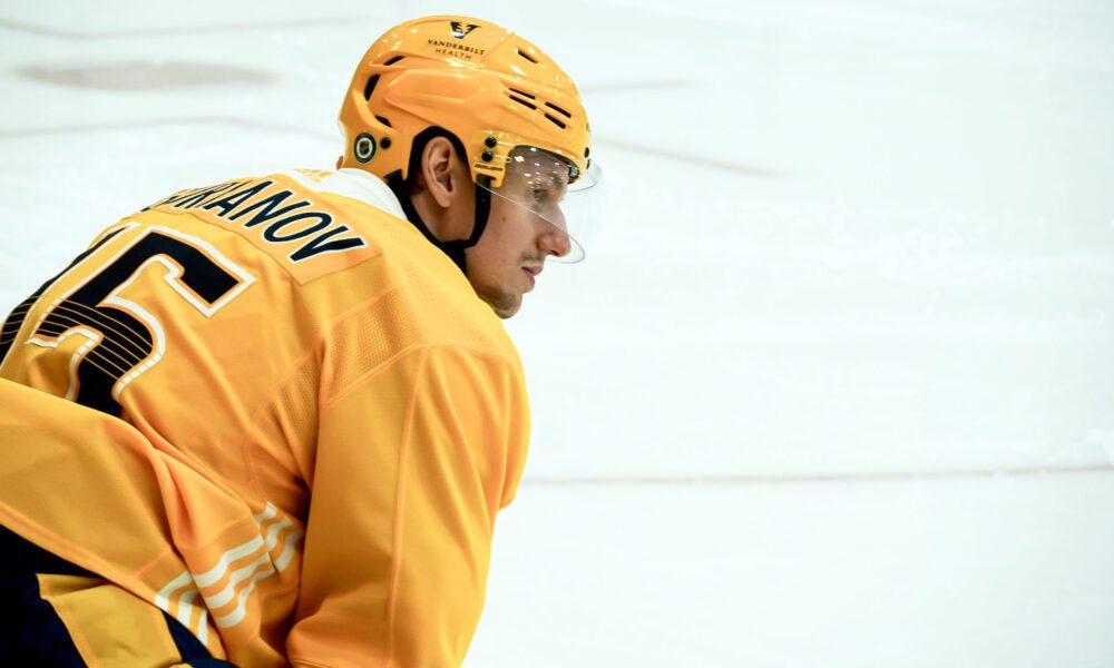 The Predators placed Denis Gurianov on waivers
